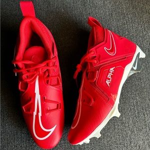Nike Alpha Menace Pro “University Red” Football Cleats Size 10.5